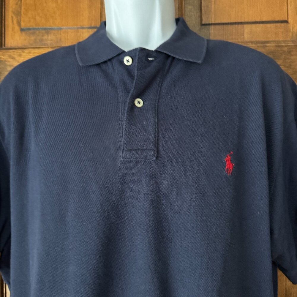 Polo by Ralph Lauren Navy Blue Polo Shirt X-Large - Picture 2 of 12